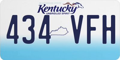 KY license plate 434VFH