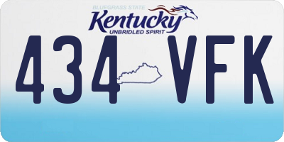 KY license plate 434VFK