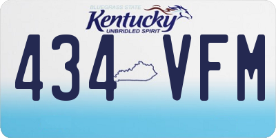 KY license plate 434VFM