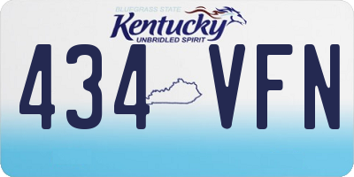 KY license plate 434VFN