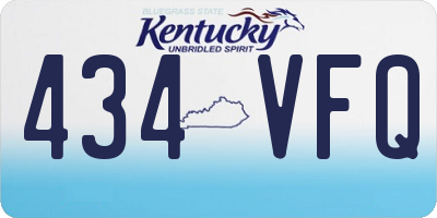 KY license plate 434VFQ