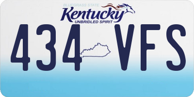 KY license plate 434VFS