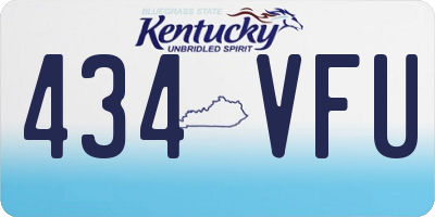 KY license plate 434VFU