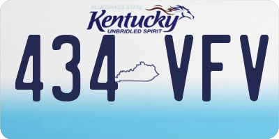 KY license plate 434VFV