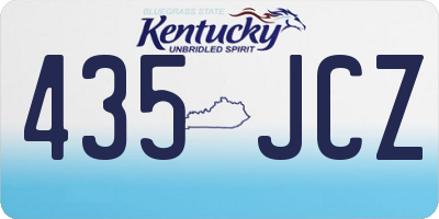 KY license plate 435JCZ