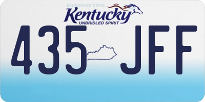 KY license plate 435JFF