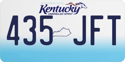 KY license plate 435JFT