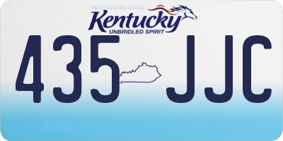 KY license plate 435JJC