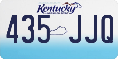 KY license plate 435JJQ