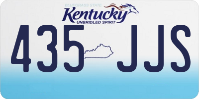KY license plate 435JJS