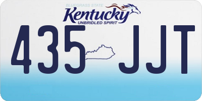 KY license plate 435JJT