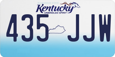 KY license plate 435JJW