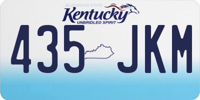 KY license plate 435JKM