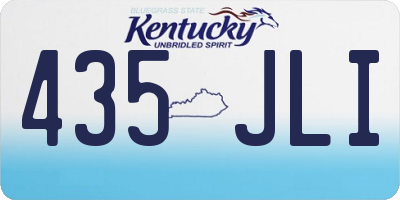 KY license plate 435JLI
