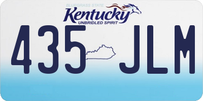 KY license plate 435JLM