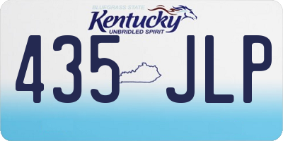KY license plate 435JLP