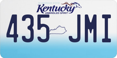 KY license plate 435JMI
