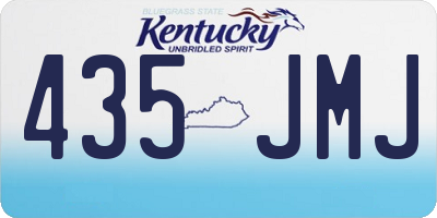 KY license plate 435JMJ
