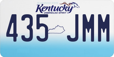 KY license plate 435JMM