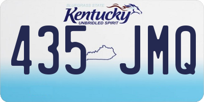 KY license plate 435JMQ