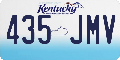KY license plate 435JMV