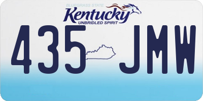 KY license plate 435JMW