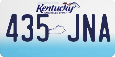 KY license plate 435JNA