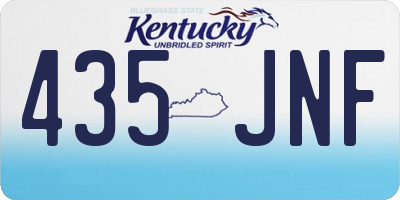 KY license plate 435JNF