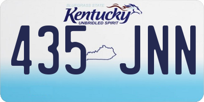 KY license plate 435JNN