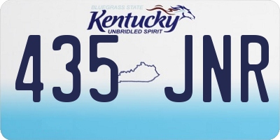 KY license plate 435JNR