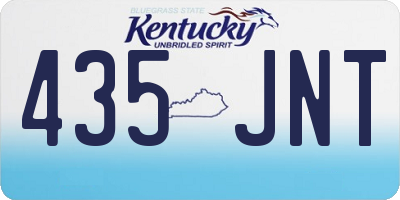 KY license plate 435JNT