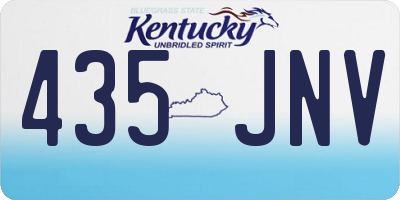 KY license plate 435JNV
