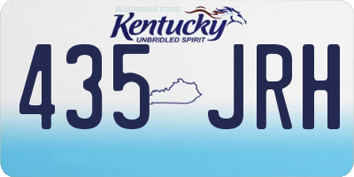 KY license plate 435JRH