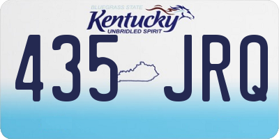 KY license plate 435JRQ