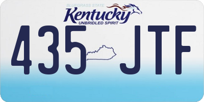 KY license plate 435JTF