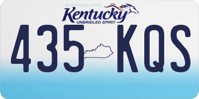 KY license plate 435KQS