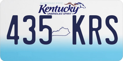KY license plate 435KRS