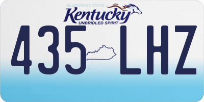 KY license plate 435LHZ