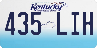 KY license plate 435LIH