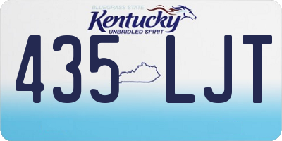KY license plate 435LJT