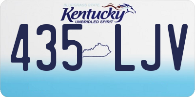 KY license plate 435LJV