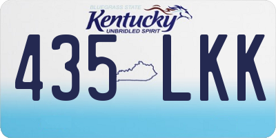KY license plate 435LKK