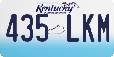 KY license plate 435LKM