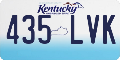 KY license plate 435LVK
