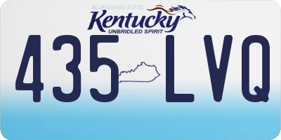 KY license plate 435LVQ