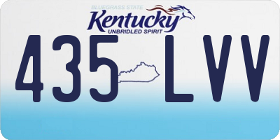 KY license plate 435LVV
