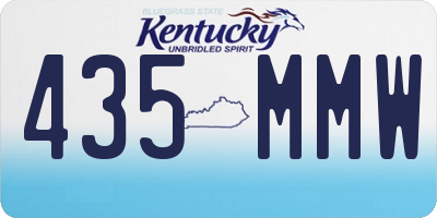 KY license plate 435MMW