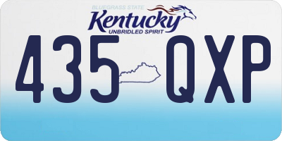 KY license plate 435QXP