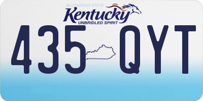 KY license plate 435QYT