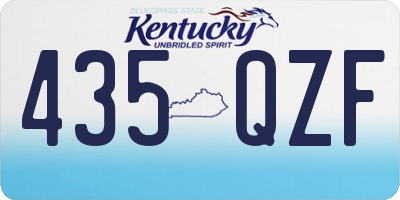 KY license plate 435QZF